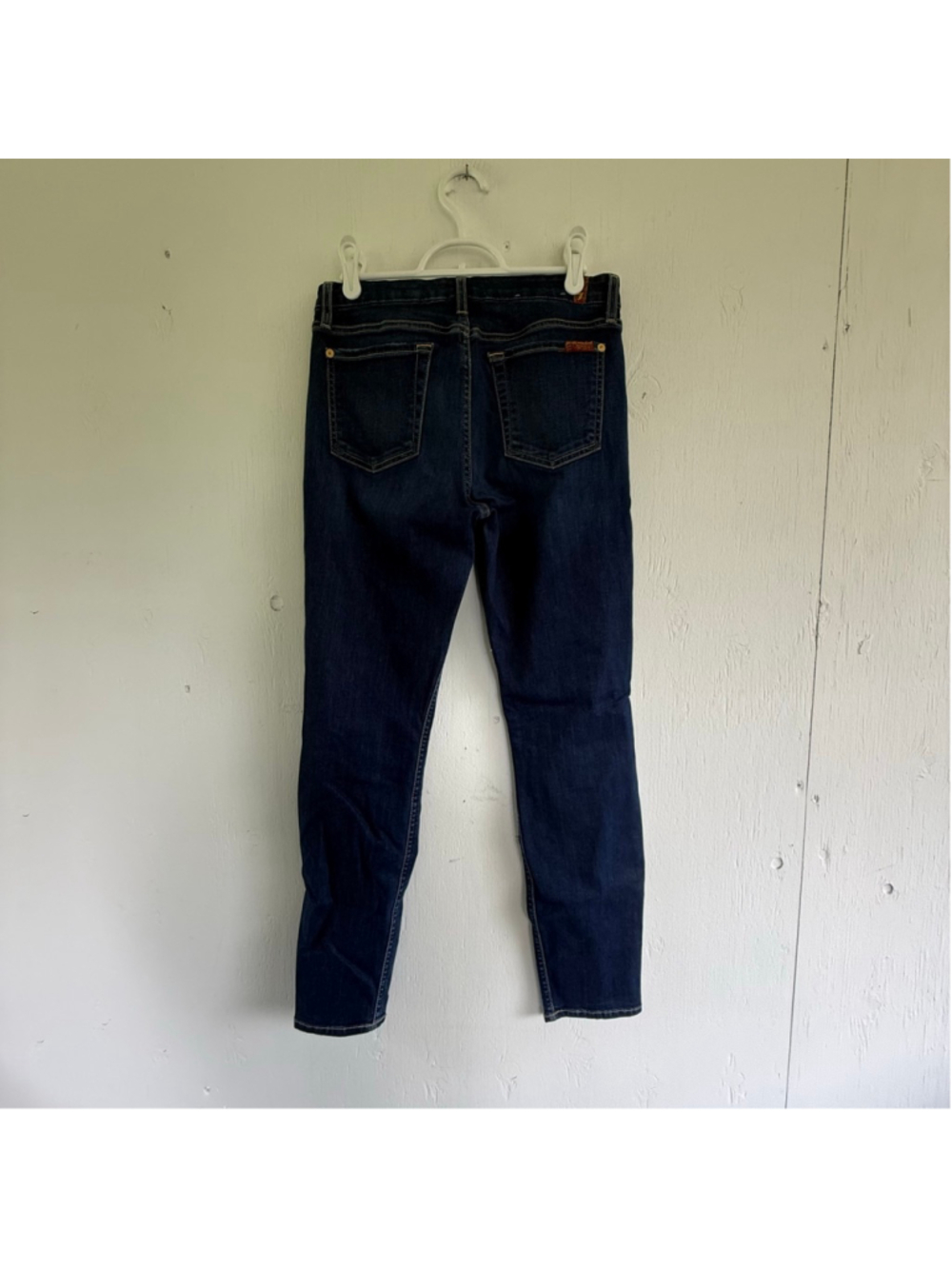 7 For All Mankind b(air) Ankle Skinny Distressed Jeans Size 28 - Picture 5 of 8